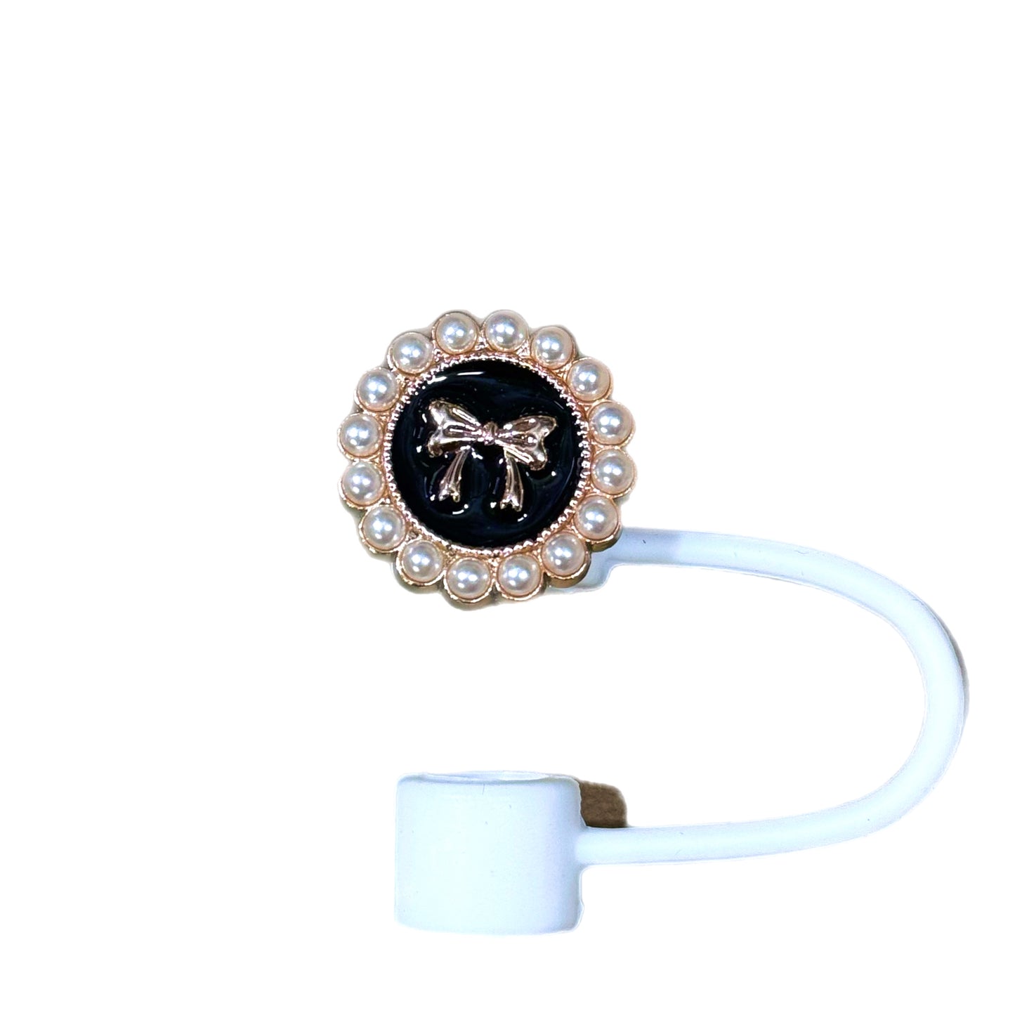 PEARL & DIAMONDS STRAW TOPPER - Tumbler Handle Charm