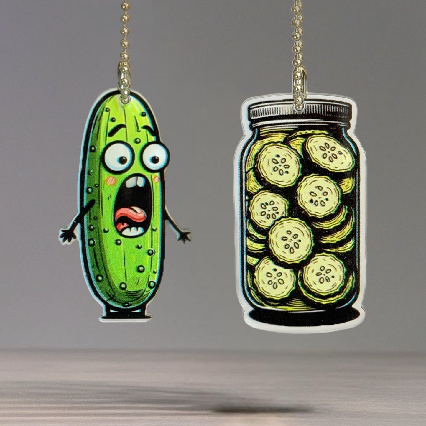 Funny Pickle Charm - Tumbler Handle Charm
