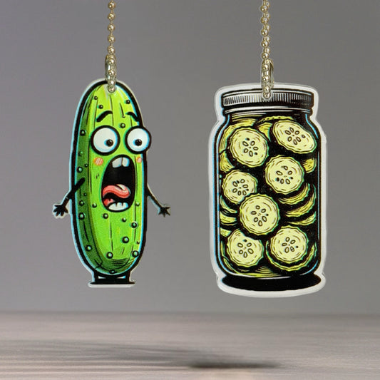 Funny Pickle Charm - Tumbler Handle Charm