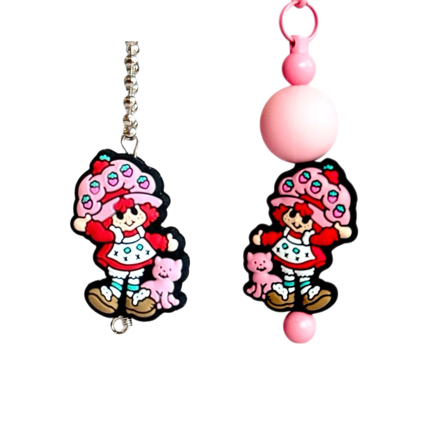 Strawberry Girl Charm - Tumbler Handle Charm