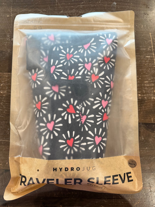 HydroJug Traveler Sleeve- Hearts