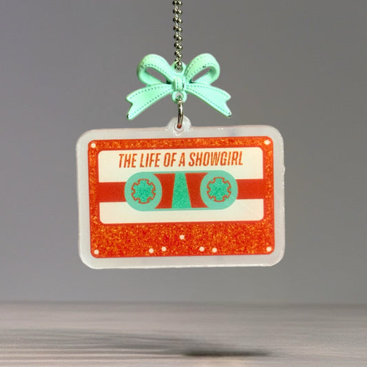 Life of a Showgirl Cassette Charm - Tumbler Handle Charm
