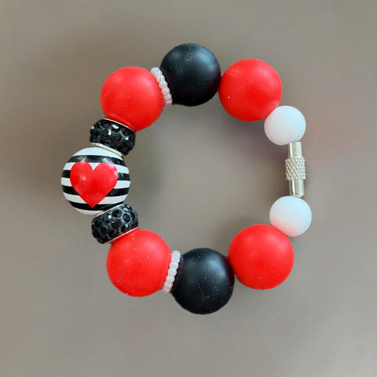 Rebel Heart Handle Bracelet - Tumbler Handle Charm