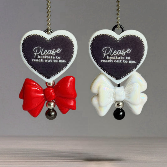 Please Hesitate Mini Bar Charm - Tumbler Handle Charm