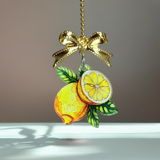 Coquette Lemons Charm - Tumbler Handle Charm