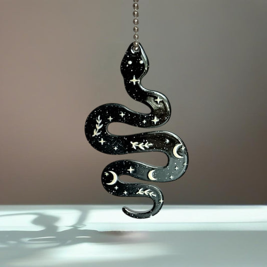 Black Snake Charm - Tumbler Handle Charm