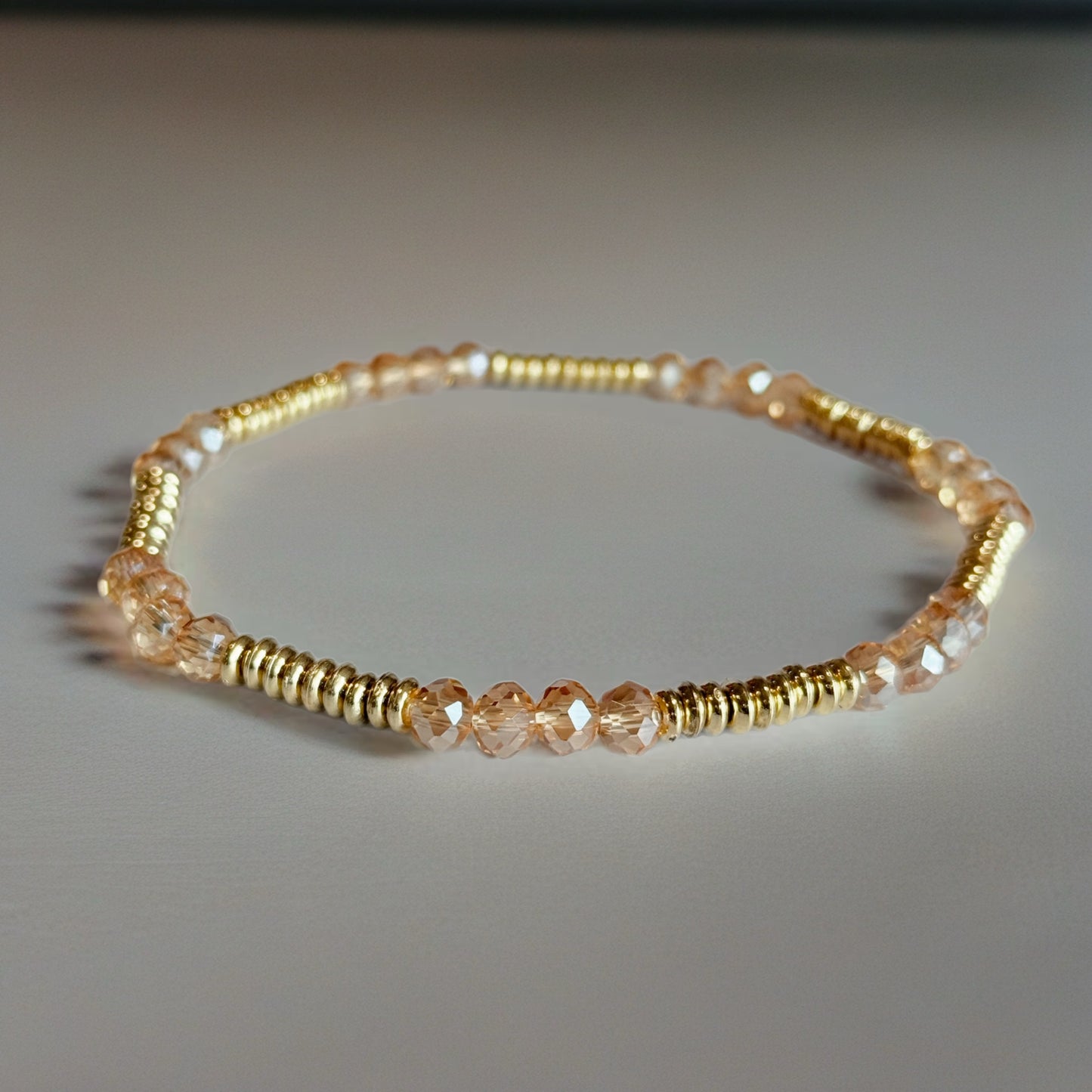Glimmer Gold Tumbler Bracelet