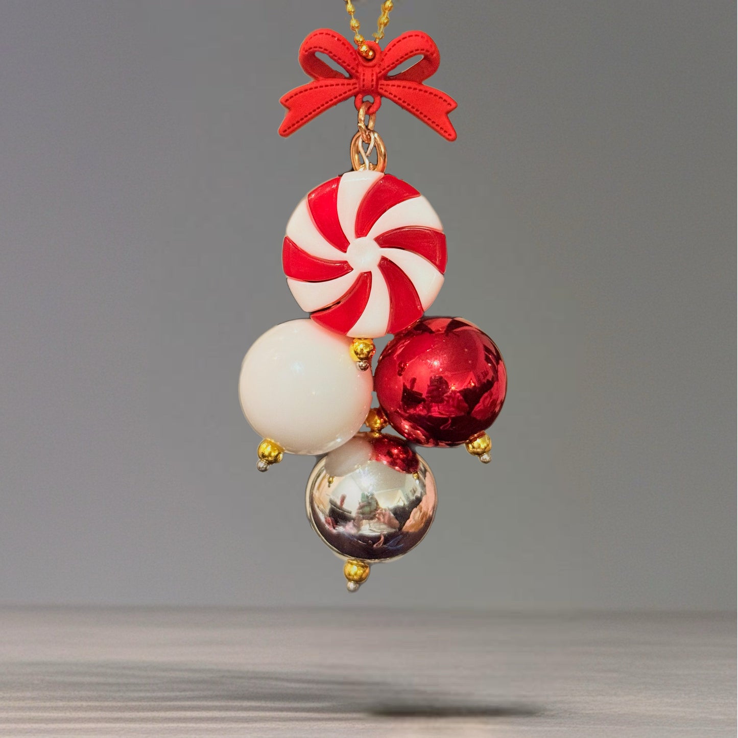 Peppermint Mini Bauble Charm - Tumbler Handle Charm