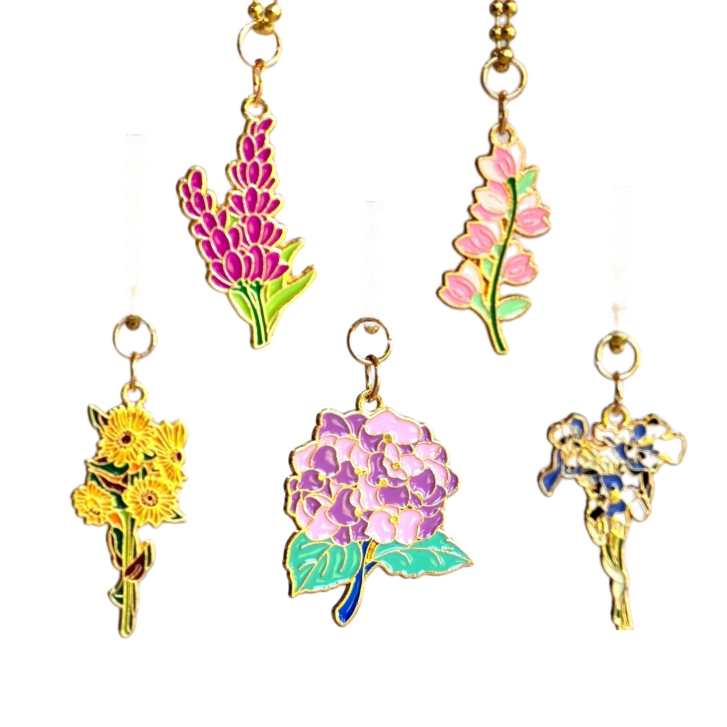 Flower Bouquet Charms - Tumbler Handle Charm