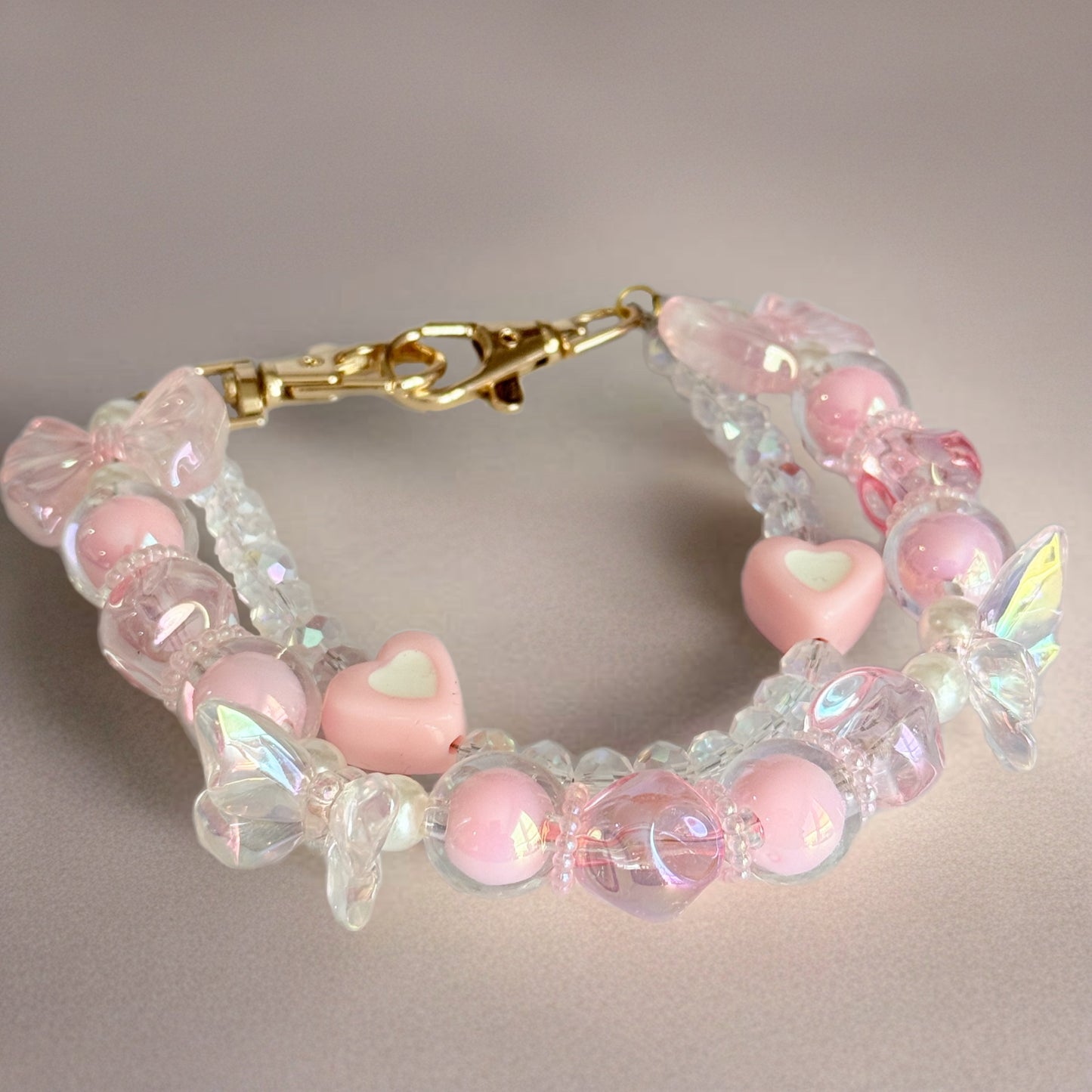 Chantilly Pink Deluxe Tumbler Charm Necklace