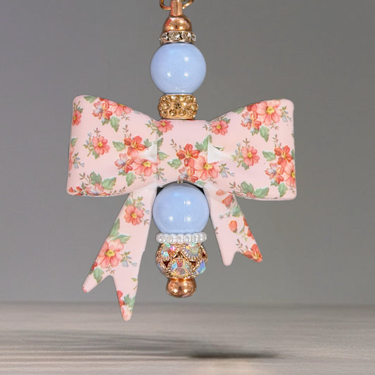 Primrose Bow Bar Charm - Tumbler Handle Charm