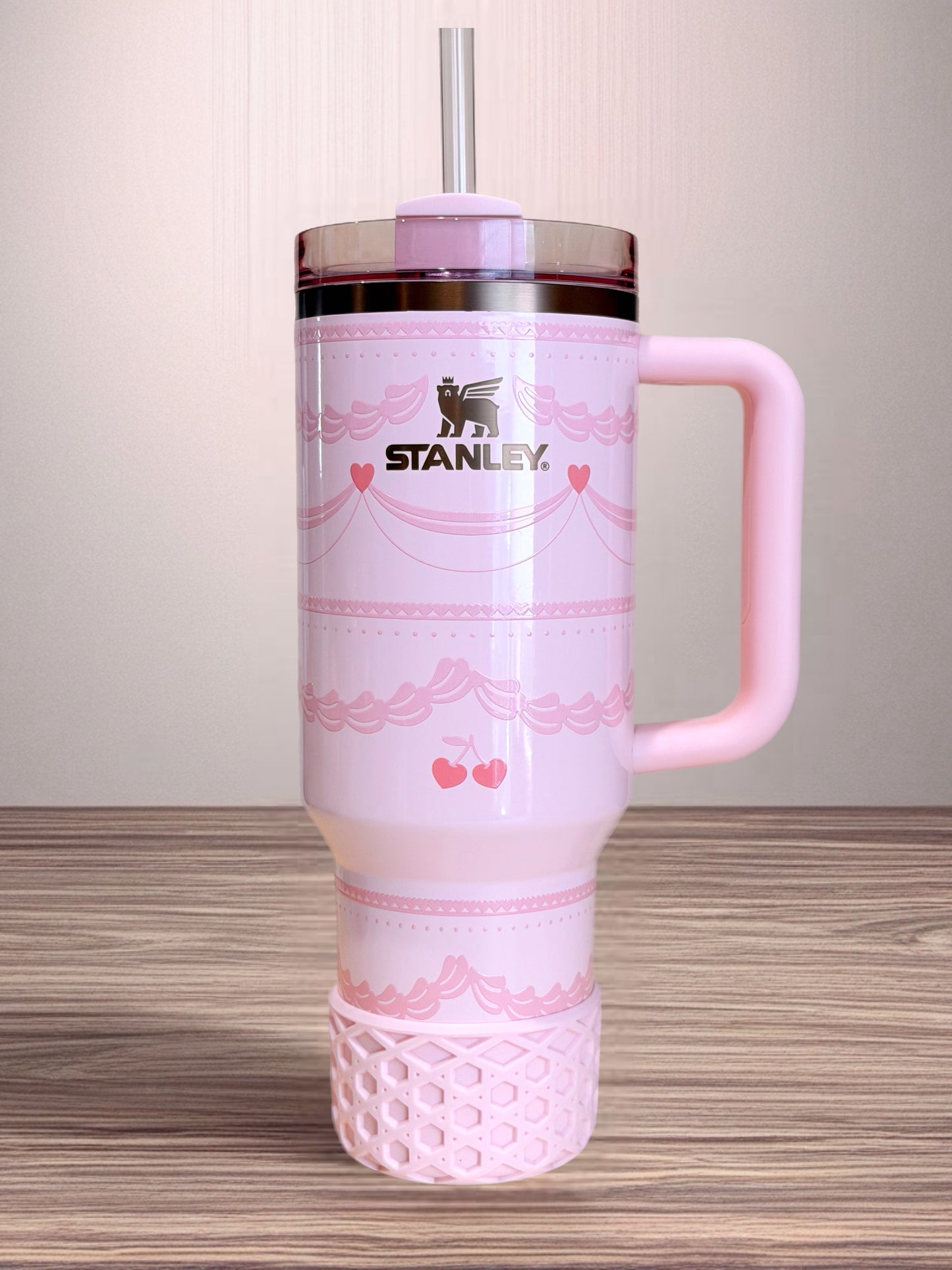 Pink Velvet Shimmer Waffle Boot