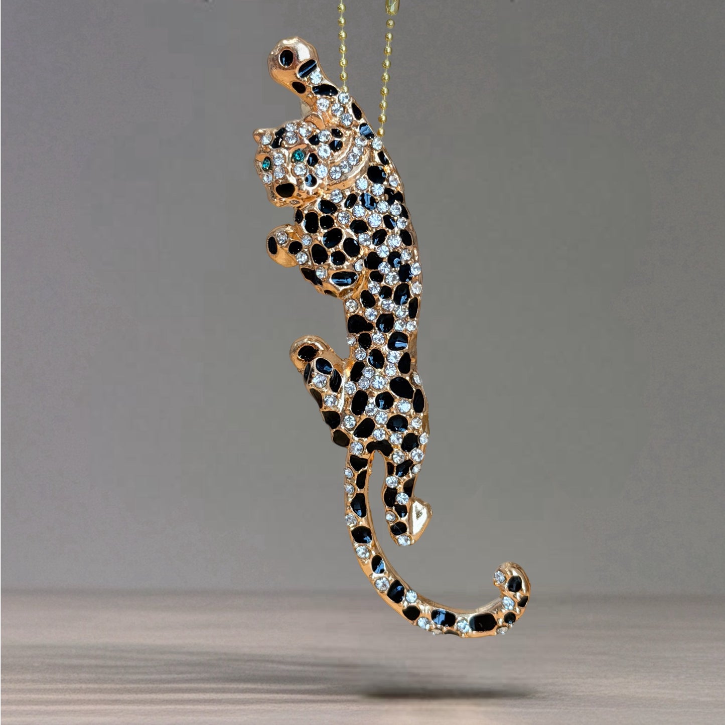 Bling Leopard Charm - Tumbler Handle Charm