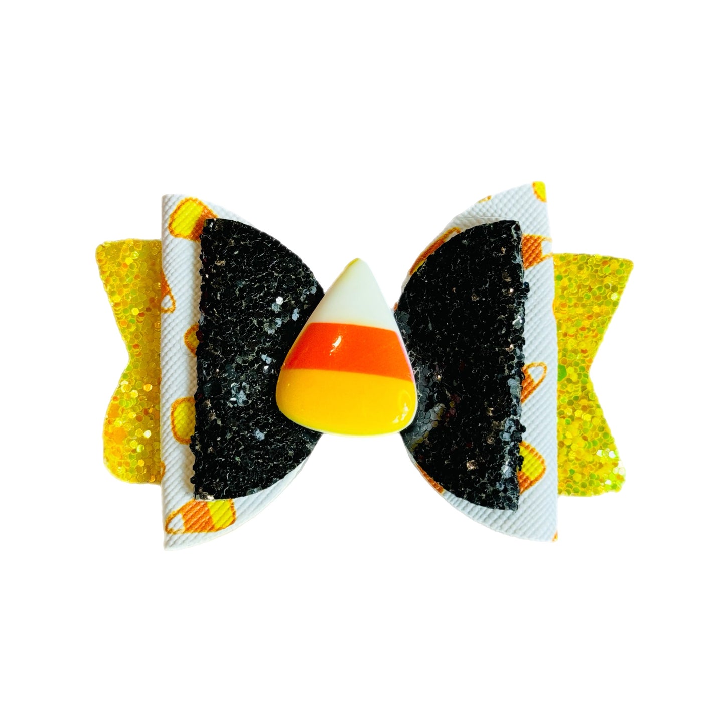 Candy Corn Tumbler Bow - Universal Fit