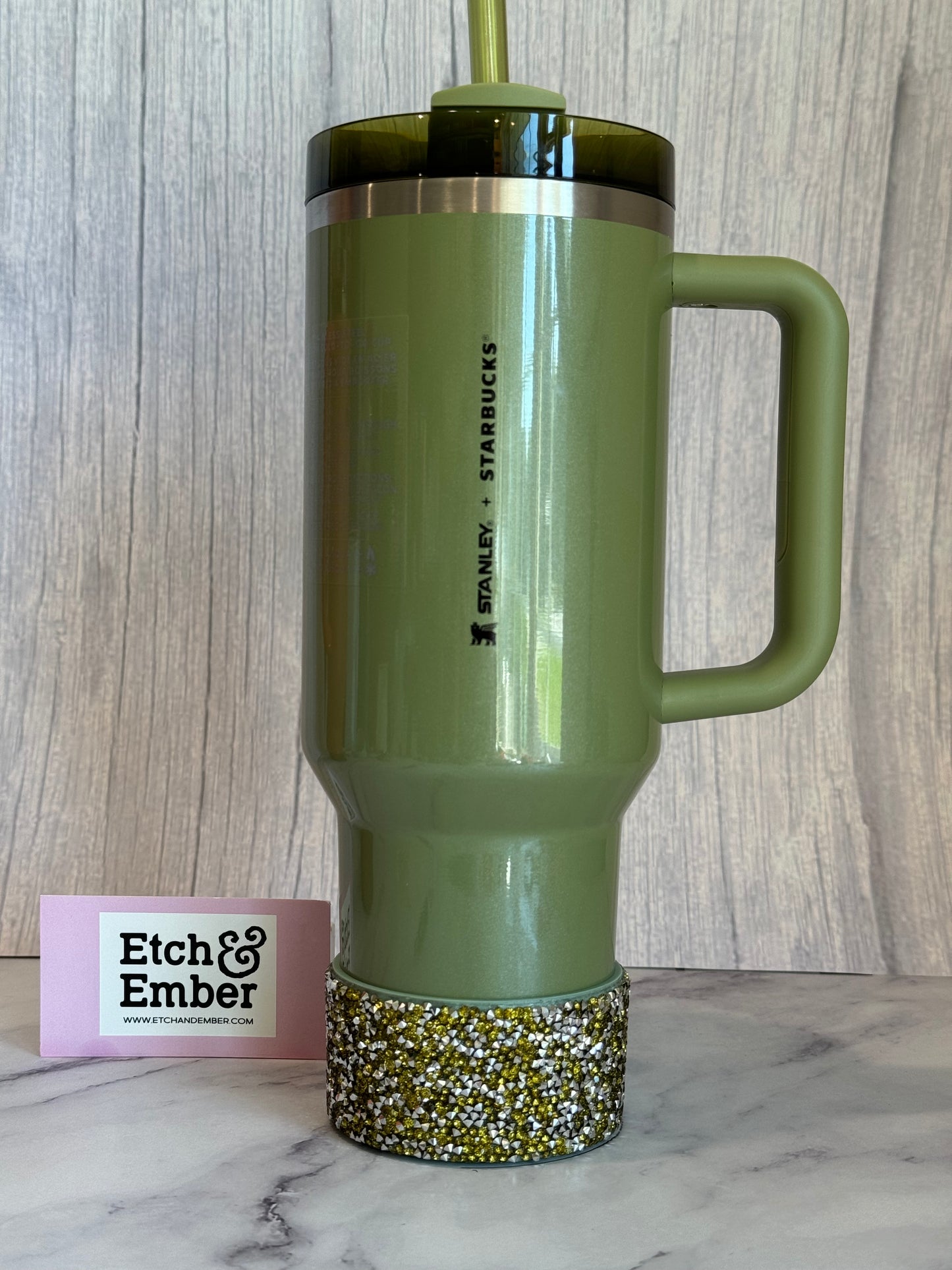 OLIVE DRUZY BLING Tumbler Boot -fits 40oz New!