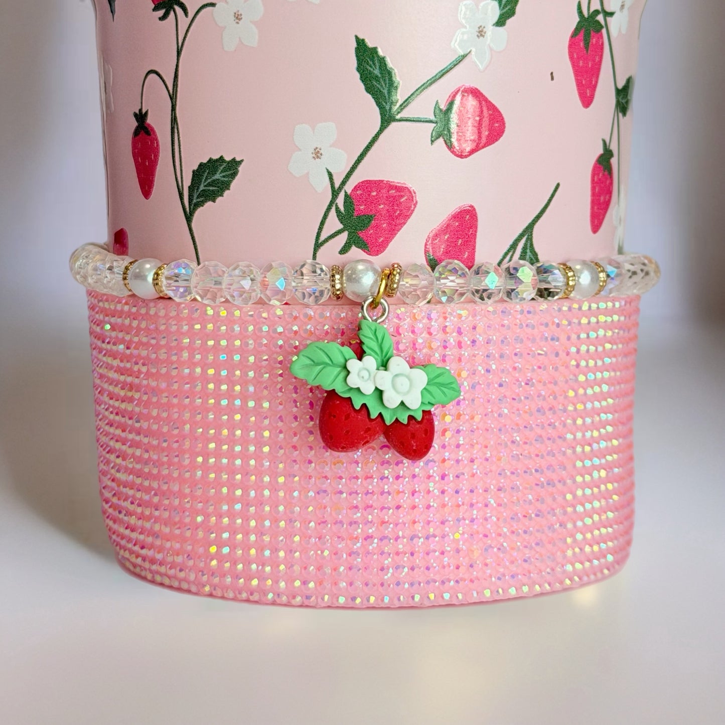 Berry Cute Strawberry Tumbler Bracelet