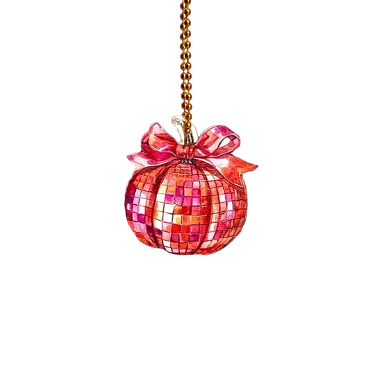 Disco Pumpkin- Tumbler Handle Charm