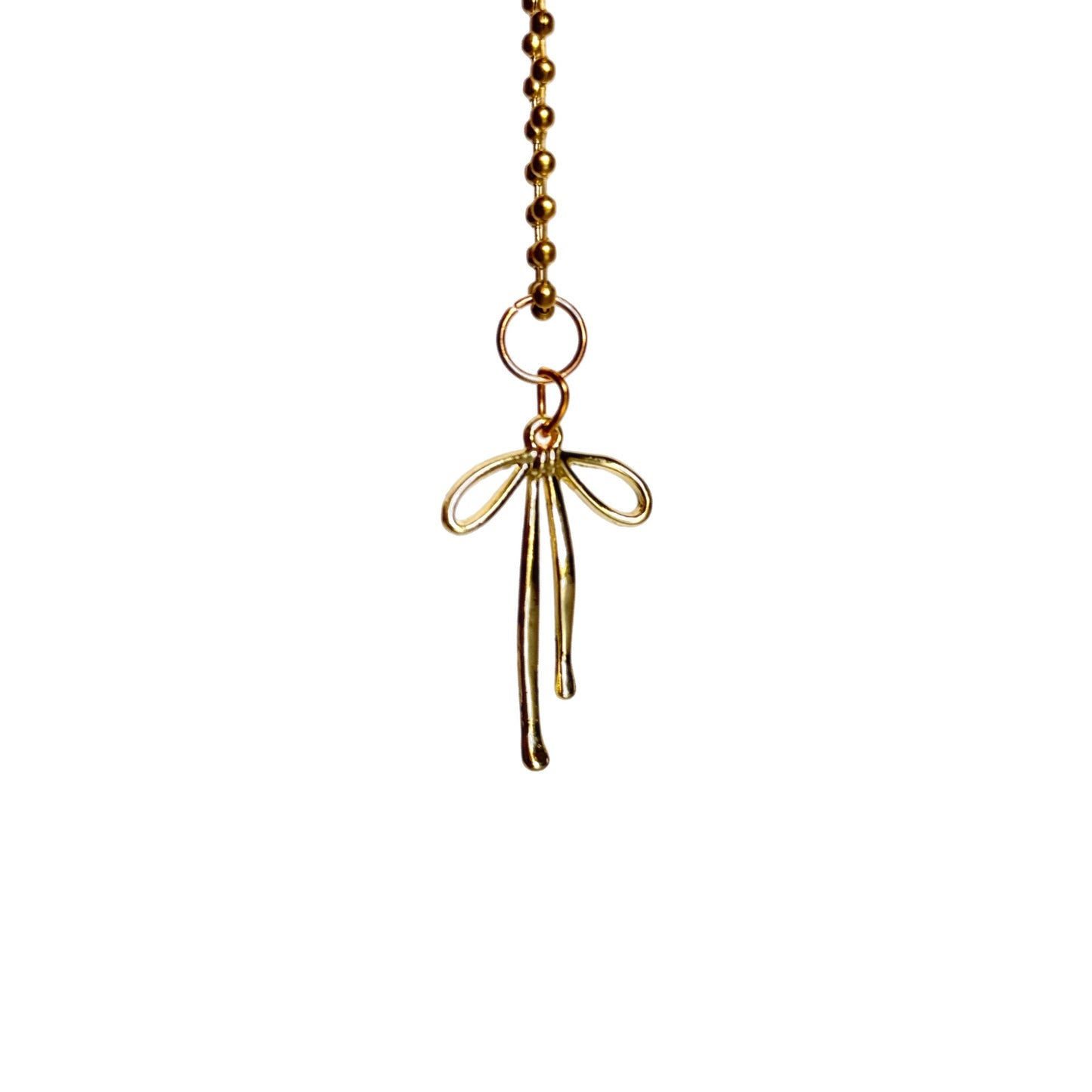 GOLD DANGLE BOW Charm - Tumbler Handle Charm