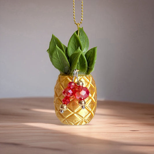 Tropical Pineapple Charm - Tumbler Charm