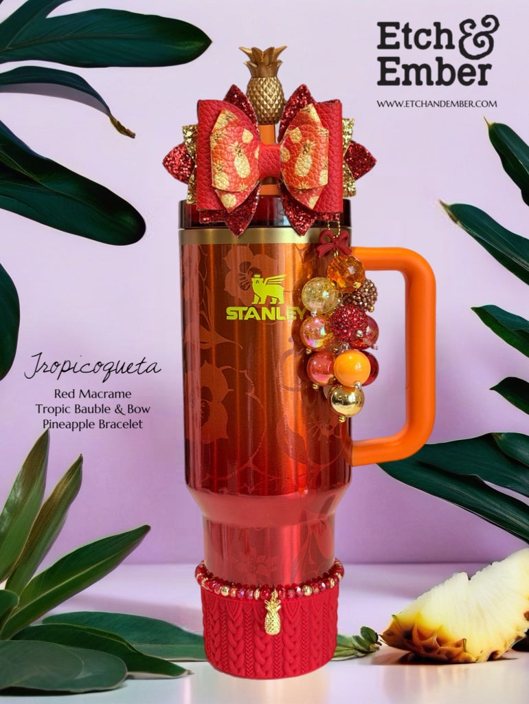 Pineapple Tumbler Bracelet - 18K Gold