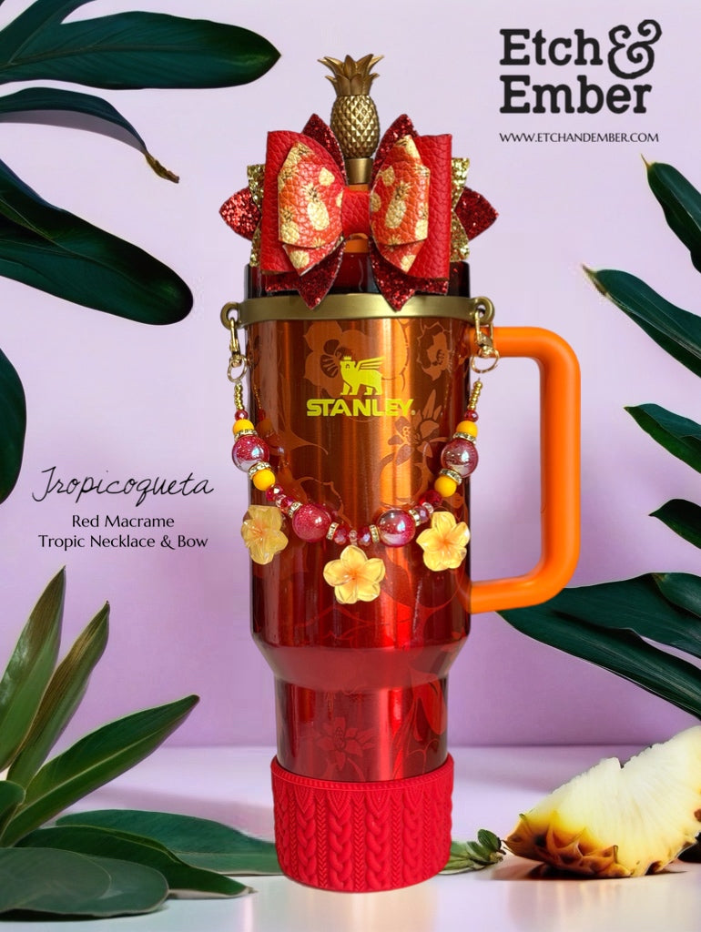 Tropic Deluxe Tumbler Charm Necklace