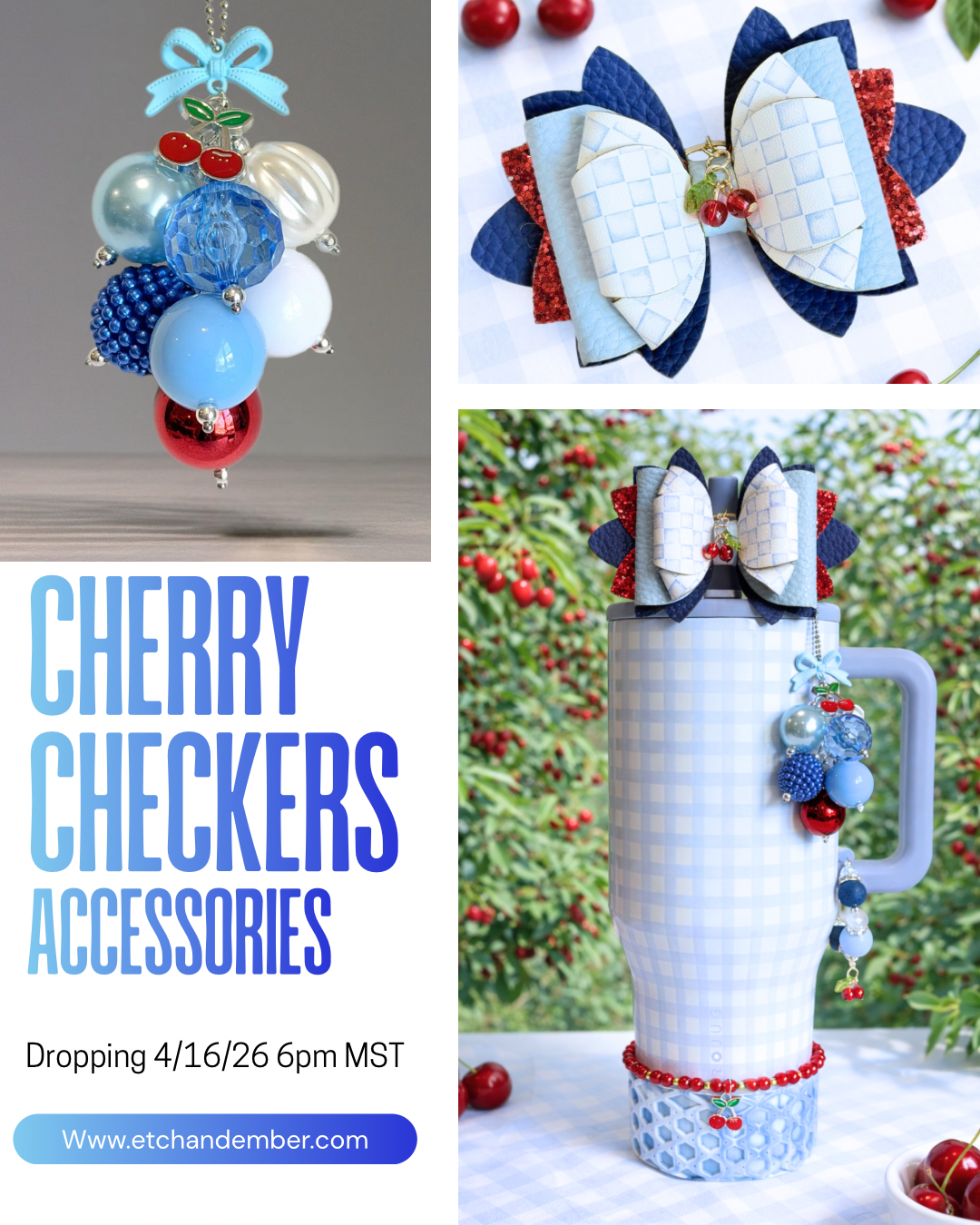 Cherry Tumbler Bracelet