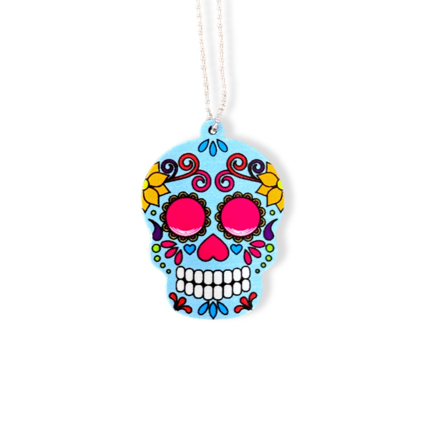 Sugar Skull Charm - Tumbler Handle Charm