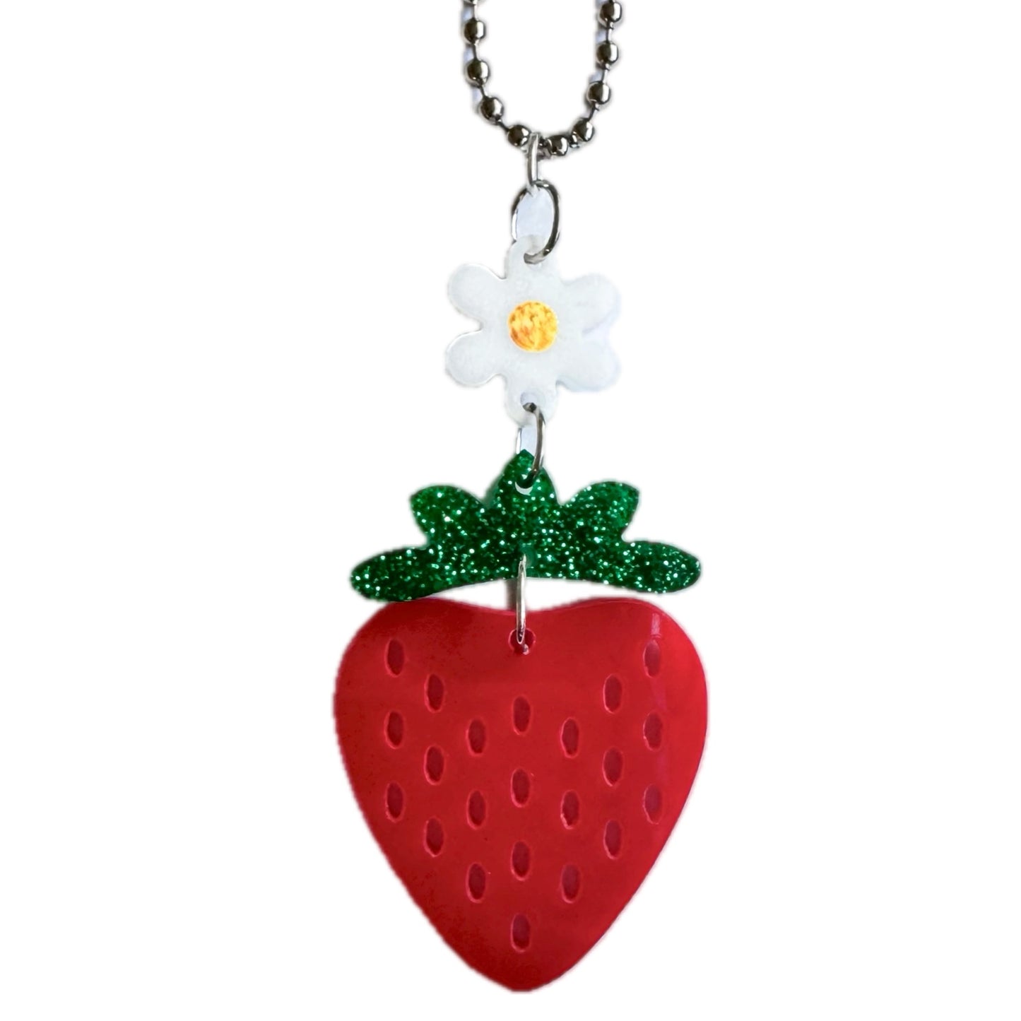 Strawberry Charm - Tumbler Handle Charm