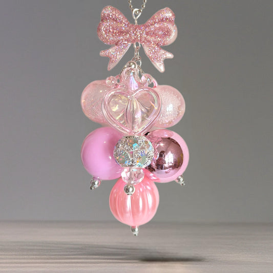 Pretty in Pink Mini Bauble Charm - Tumbler Handle Charm