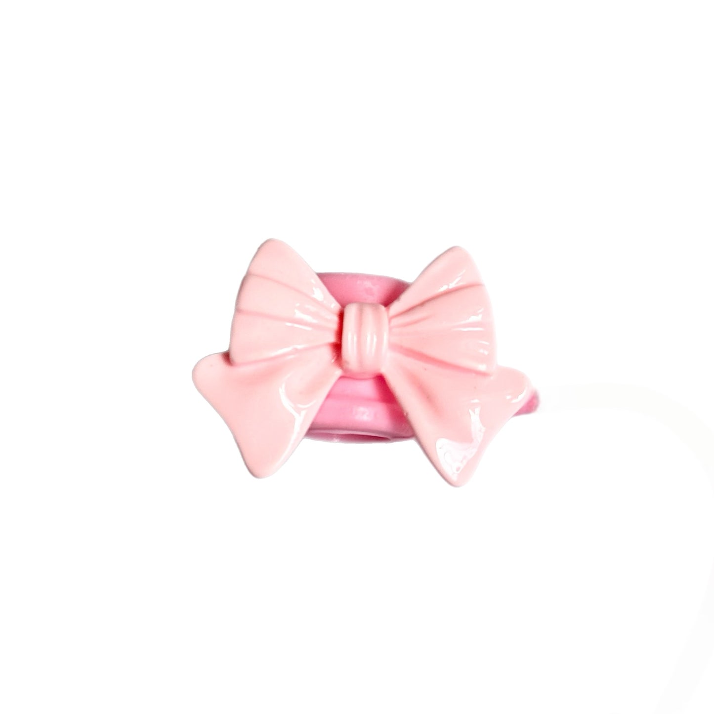 Girly Bow Straw Topper