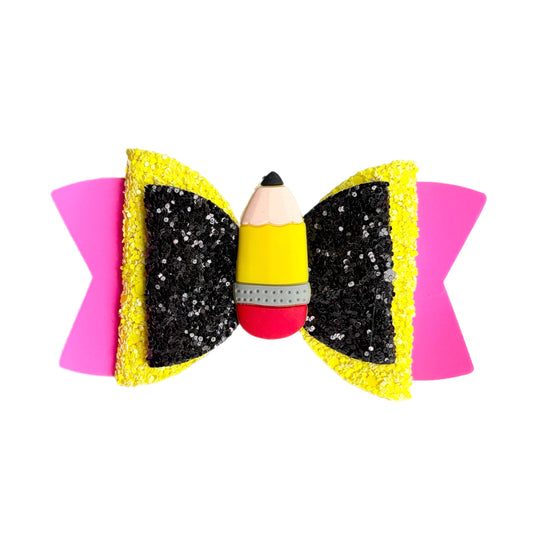 Back to School Tumbler Bow