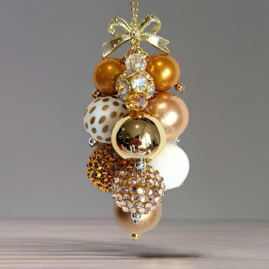 Frost Polka Dots Bauble Charm - Tumbler Handle Charm
