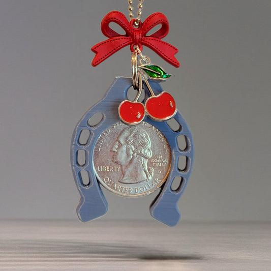 Lucky Quarter Charm - Tumbler Handle Charm