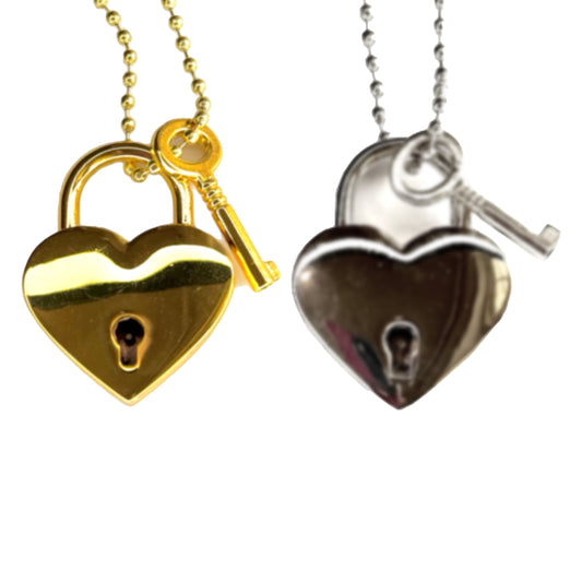 Locket & Key Charm - Tumbler Handle Charm