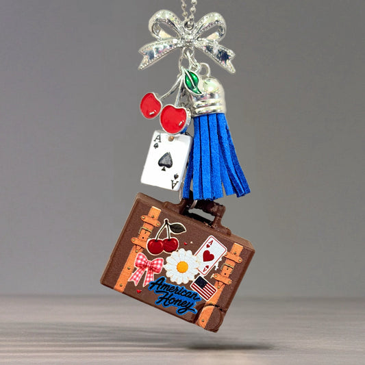 Lucky Getaway Charm Brown - Tumbler Handle Charm