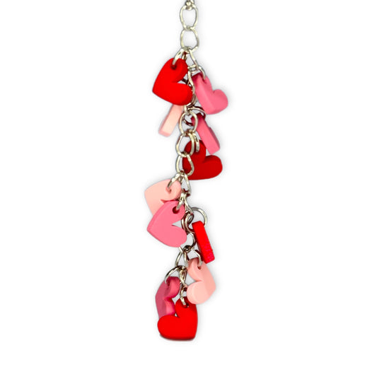 Falling Hearts Charm - Tumbler Handle Charm