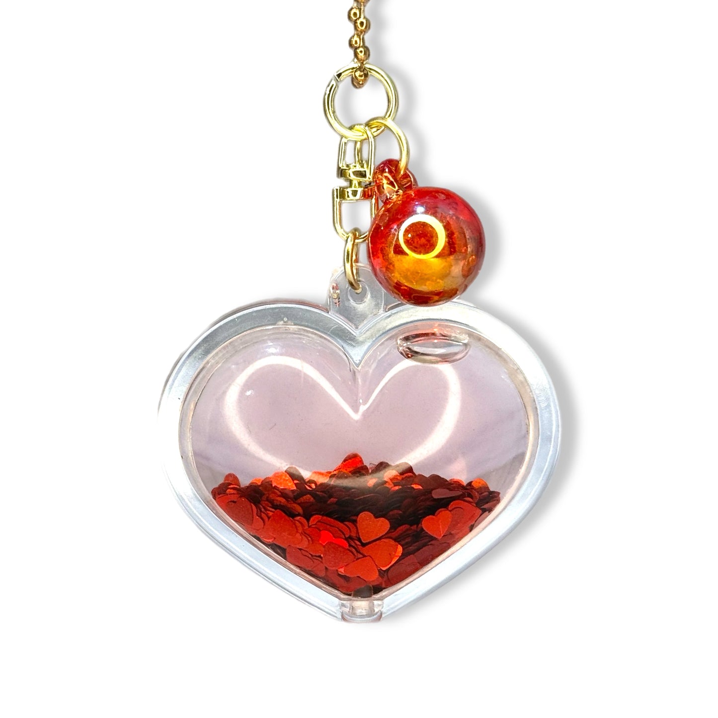 Large Bubble Heart Charm - Tumbler Handle Charm