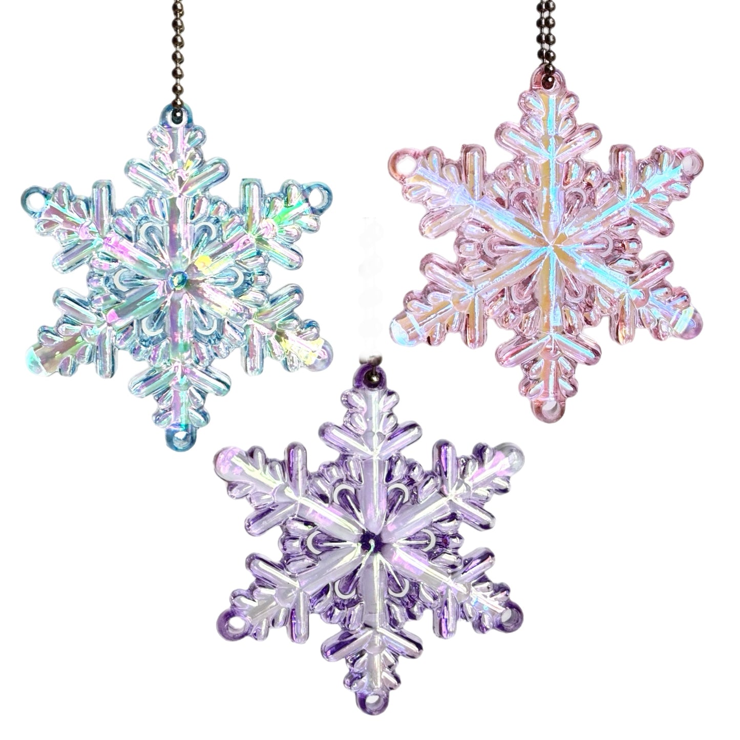 Translucent Snowflake Charms - Tumbler Handle Charm