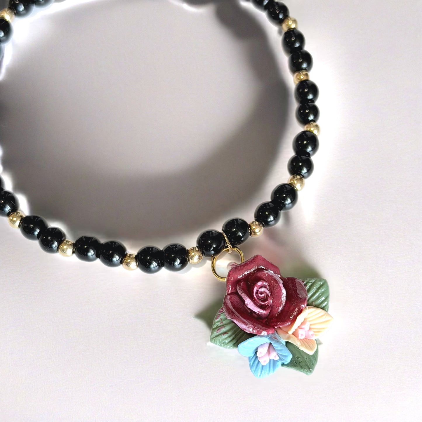 Midnight Floral Tumbler Bracelet