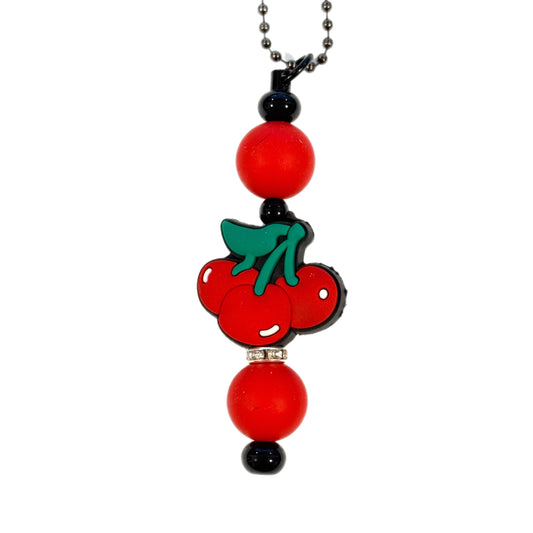 Cherry Love Bar Charm - Tumbler Handle Charm