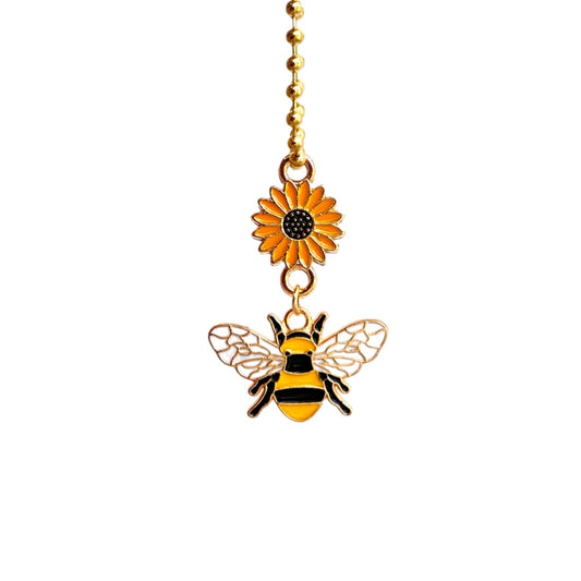 Bee & Sunflower Charm - Tumbler Handle Charm