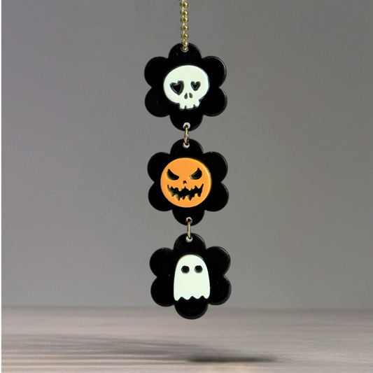 Spooky Blooms Charm - Tumbler Handle Charm
