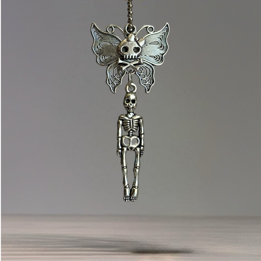 Damask Skeleton Charm - Tumbler Handle Charm