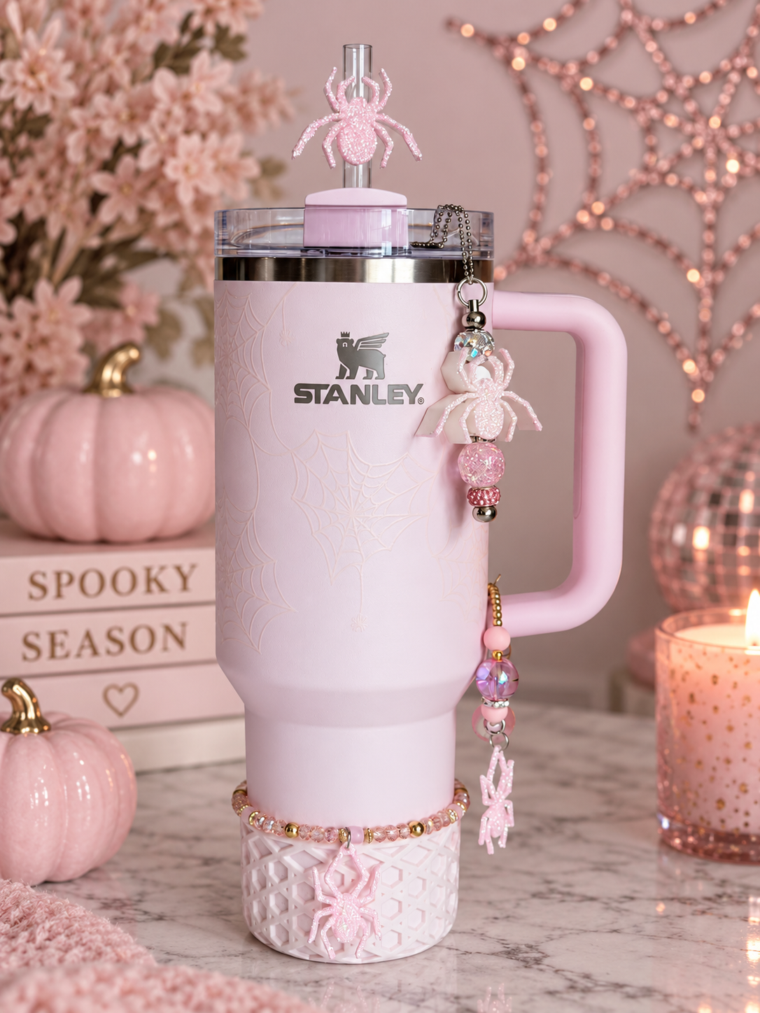 stanley pink sugar spider webs