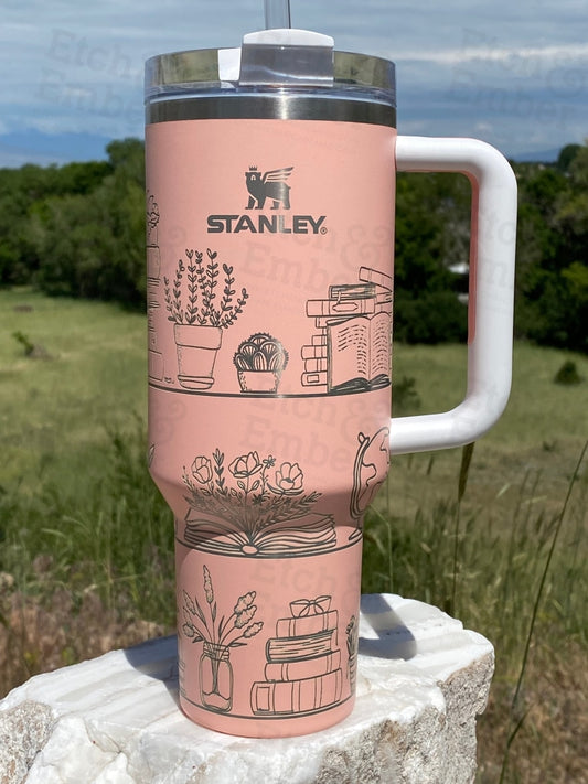 A Book Day Custom Stanley Adventure Quencher 40 Oz Tumbler Tumblers