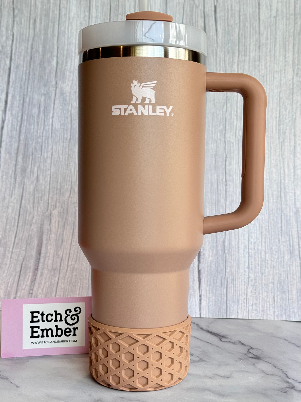 Almond Rose Body matte waffle silicone tumbler boot – view 2