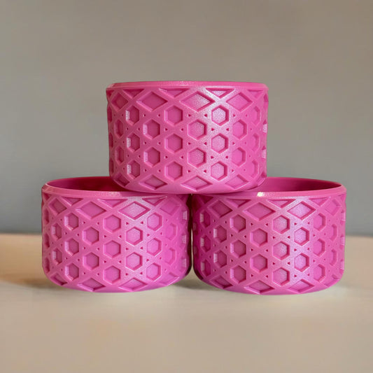 Azalea waffle silicone tumbler boot – front view