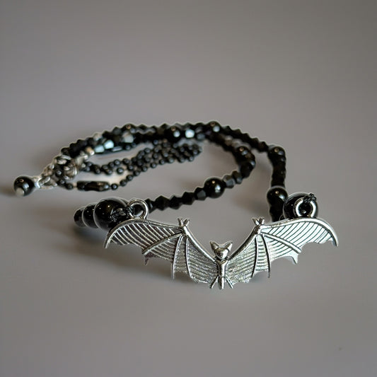 Bat Bling Deluxe Tumbler Charm Necklace