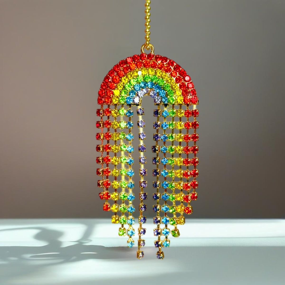 Bling Rainbow Tumbler Handle Charm for HydroJug
