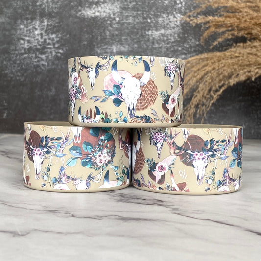 BOHO ANTLER Boot Brown floral for Stanley